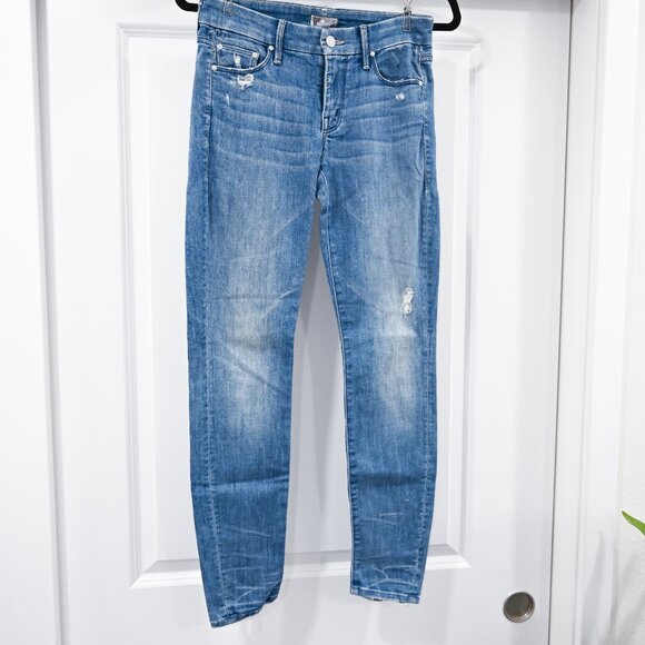 Mother Size 26 The Looker in Graffiti Girl Destroyed Skinny Jean - Picture 8 of 14